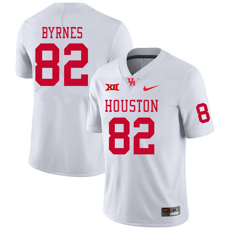 Men #82 Matt Byrnes Houston Cougars Big 12 XII College Football Jerseys Stitched-White